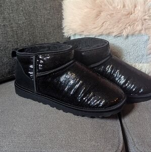UGG Black Sequin Women's Boots
